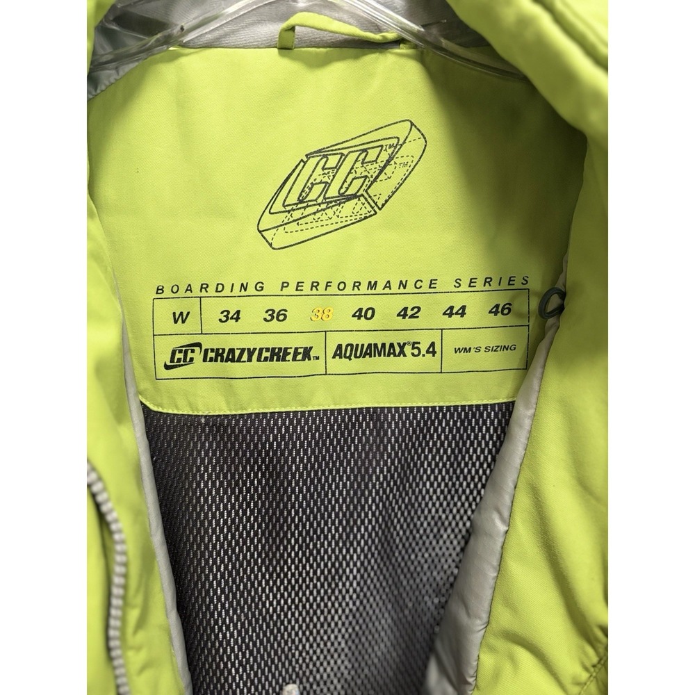 Vintage 90's Crazy Creek Snow Boarding Performance Aquamax Jacket Womens 38 EUC - Picture 4 of 14